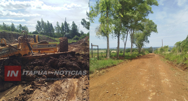 MUNICIPALIDAD DE NVA. ALBORADA CONTINÚA CON EL MANTENIMIENTO DE CAMINOS VECINALES