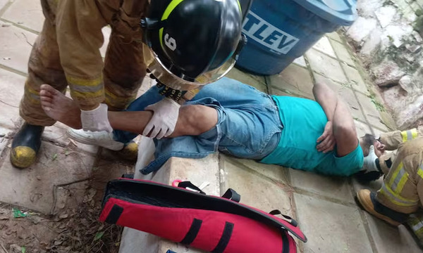 Villa Elisa: Hombre termina hospitalizado tras caer del segundo piso al ser sorprendido robando - OviedoPress