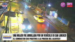 Mujer fue violentamente atropellada por conductor alcoholizado en San Lorenzo