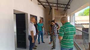 Supervisan avance de obras en la Escuela Nueva Esperanza de Chaipé
