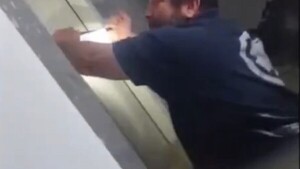 Un hombre y su perro son rescatados de un ascensor inundado por causa de caños rotos de Essap