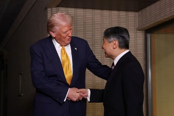 En su llegada a Japón, Donald Trump fue recibido en el Palacio Imperial de Tokio por el emperador Naruhito - ADN Digital