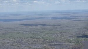 Confirman extinción de incendio forestal en Bahía Negra