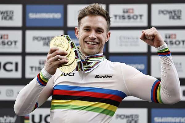 Lavreysen extiende su récord y Viviani dice adiós al ciclismo en Mundial de pista - Polideportivo - ABC Color