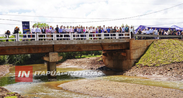 GOBERNACIÓN INAUGURA PUENTE SOBRE EL ARROYO MAESTRA EN BARRERO GUAZÚ