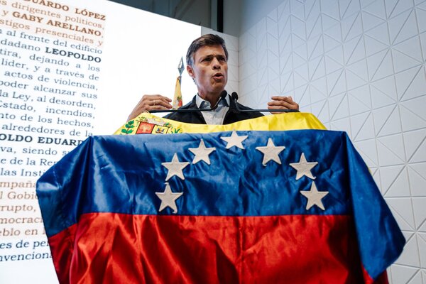 Leopoldo López apoyo "cualquier intervención" en Venezuela y acusa a Maduro de narcotraficante