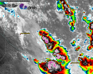 Emiten alerta por tormentas en 9 Departamentos