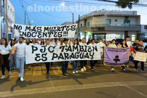 Espartanos del Norte y ciudadanos auto convocados marcharon en reclamo de Justicia y Paz en la ciudad de Pedro Juan Caballero  - El Nordestino