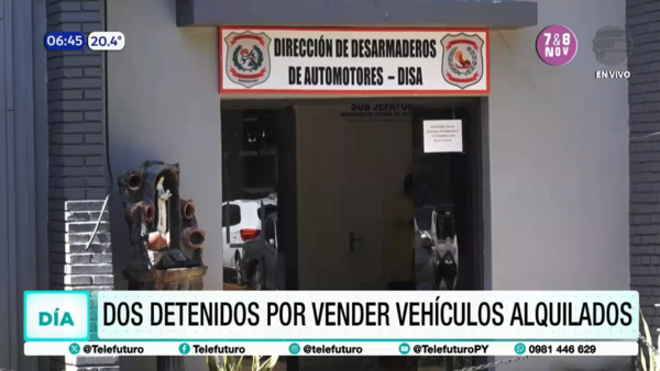 Dos detenidos por vender vehículos alquilados