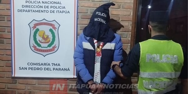 HOMBRE FUE DETENIDO POR AMENAZAS E INTIMIDACIONES EN SAN PEDRO DEL PNÁ