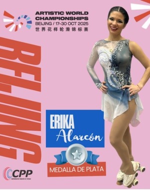 Paraguaya brilla en mundial de patinaje artistico