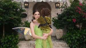 Nadia Ferreira y su hijo Marquitos disfrutan de Halloween