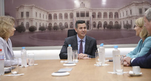 EL PRESIDENTE SANTIAGO PEÑA, SE REUNIÓ CON PARLAMENTARIOS DE LA UNIÓN EUROPEA