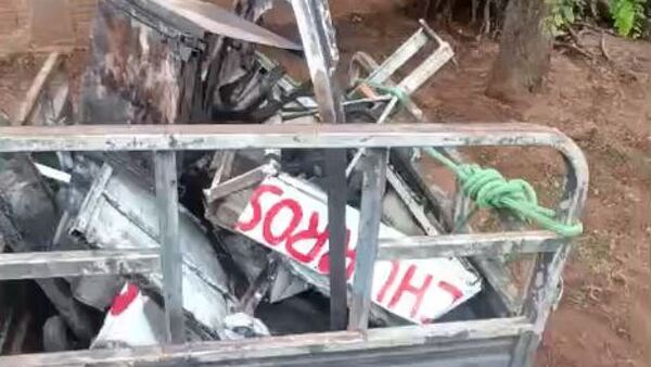 Pide ayuda para identificar a conductor que destrozó su carrito de churros