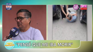 Conductor fue agredido con gas pimienta: "Pensé que me iba morir"
