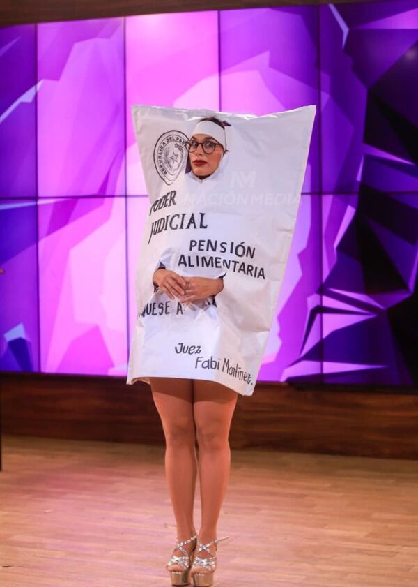 Fabi Martínez se disfraza de “terror real”, una orden de pensión alimentaria