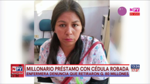 Delincuentes usan identidad de enfermera para obtener créditos millonarios