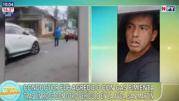 Identifican a presunto agresor que usó gas pimienta contra un conductor de plataforma