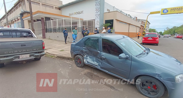 COLISIÓN ENTRE VEHÍCULOS DEJA UNA MUJER HERIDA EN ENCARNACIÓN