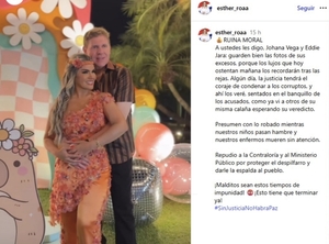 Abogada dice a Eddie Jara y Johana Vega: "Los lujos que hoy ostentan mañana los recordarán tras las rejas"