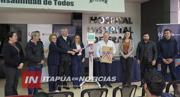 GOBERNACIÓN DE ITAPÚA ENTREGA EQUIPO DE RAYOS X AL HOSPITAL DE FRAM