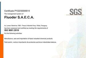 Fluoder SAECA obtiene la recertificación ISO 9001:2015 - Empresariales - ABC Color