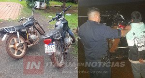 DETIENEN A JOVEN CON MOTOCICLETA HURTADA EN OBLIGADO 