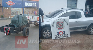 INCAUTAN CAMIONETA PRESUNTAMENTE UTILIZADA EN UN HECHO DE HURTO EN FRAM