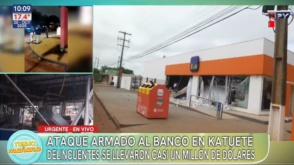 Katueté: Casi medio millón llevaron delincuentes en asalto tipo comando