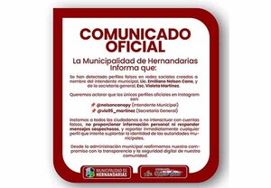 Municipalidad de Hernandarias alerta sobre perfiles falsos de  autoridades comunales en redes sociales | DIARIO PRIMERA PLANA
