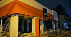 Un grupo comando hizo volar la sucursal del Itaú en Katueté y se llevó un millón de dólares