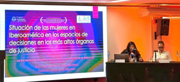 Ministra Llanes disertó en el XXI Encuentro de Magistradas de los Más Altos Órganos de Justicia de Iberoamérica