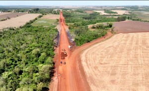 Avanzan las obras de pavimentación en el tramo O’Leary – San Cristóbal