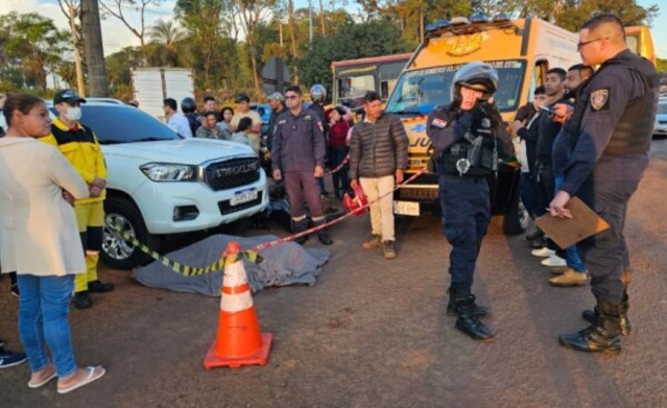 Motociclista fallece en accidente en el Km 10 de Ciudad del Este