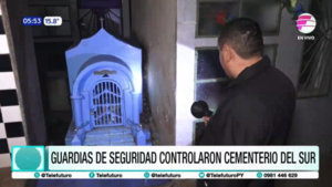 Refuerzo de seguridad ante rituales por Halloween en Cementerio de Asunción