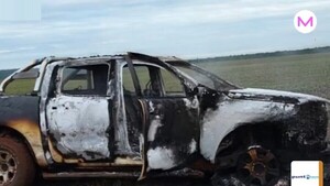 Hallan camioneta incinerada en Itakyry y sería una de las usadas para atraco en Katueté
