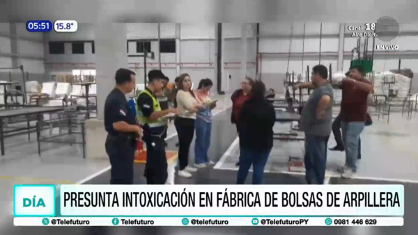 Presunta intoxicación en fábrica de bolsas de arpillera