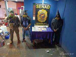 Caen dos presuntos microtraficantes durante un allanamiento en Pedro Juan Caballero - Nacionales - ABC Color