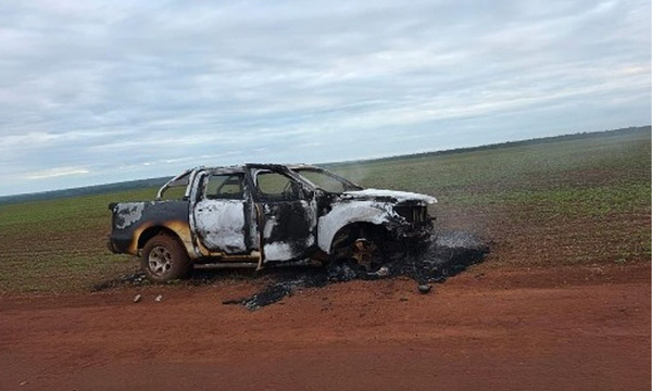 Hallan otra camioneta incinerada que habría sido usada en el asalto de Katueté - OviedoPress