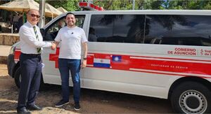 La Municipalidad de Asunción recibe una ambulancia donada por la ciudad de Taoyuan, Taiwán