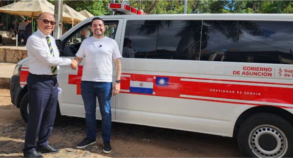 La Municipalidad de Asunción recibe una ambulancia donada por la ciudad de Taoyuan, Taiwán
