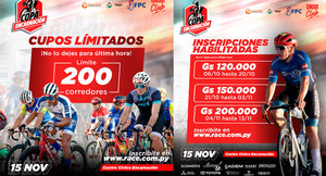 LA PERLA DEL SUR SE VISTE DE CICLISMO ESTE NOVIEMBRE CON LA COPA ENCARNACIÓN
