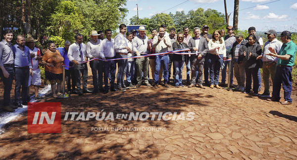 GOBERNACIÓN DE ITAPÚA INAUGURÓ OBRAS VIALES EN EL DISTRITO DE NATALIO