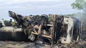 Boliviano fallece calcinado tras incendio de camión cisterna en Boquerón
