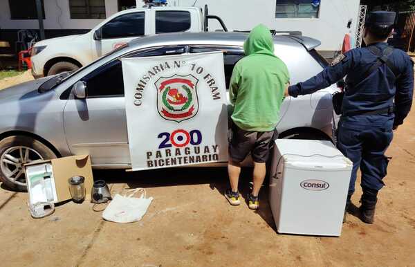 APREHENDEN A SUJETO Y RECUPERAN OBJETOS HURTADOS EN FRAM