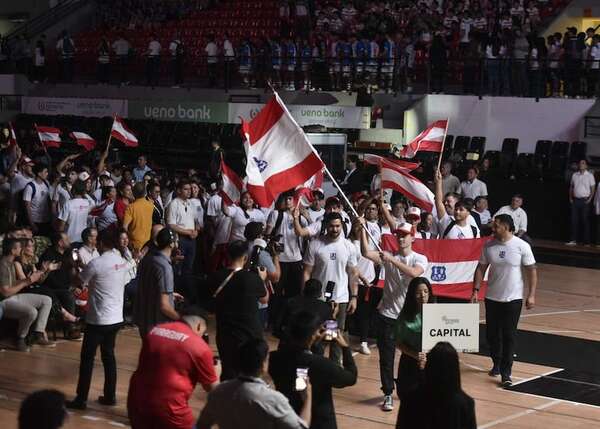 Juegos Deportivos Nacionales: Color y fervor juvenil en la inauguración oficial - Polideportivo - ABC Color