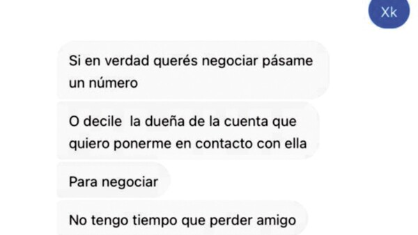 Le robaron su wasap y estafaron a sus amigos