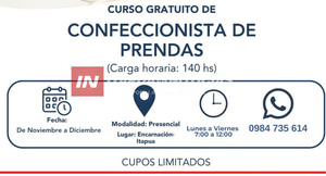 ENCARNACIÓN: SE HABILITAN SIETE CURSOS DE FORMACIÓN A TRAVÉS DE LA SINAFOCAL