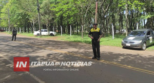 REALIZAN CONTROLES DE TRÁNSITO EN DISTINTOS PUNTOS DE SAN JUAN DEL PARANÁ