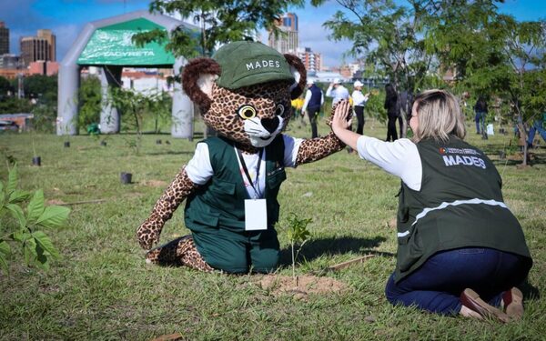 Reforestación Urbana: MADES y EBY plantan 2.000 árboles nativos para crear «Pulmón Verde» en Asunción